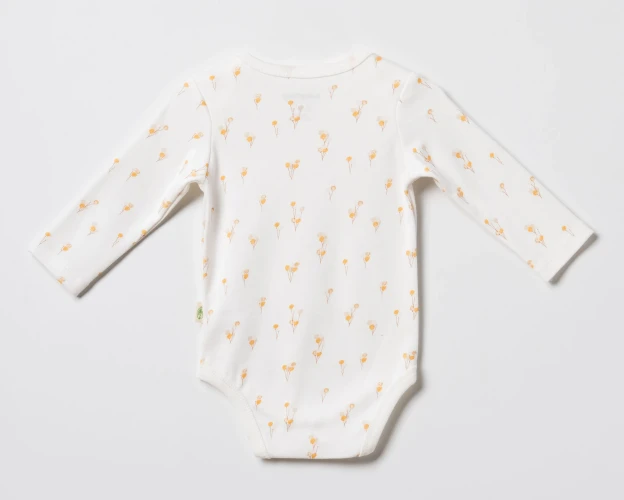 Боди с длинным рукавом BabyCosy Ivory & Orange, 2 шт. (1-3М) купить в Кишиневе