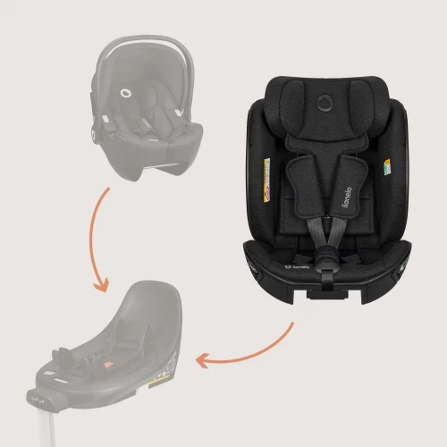 Автокресло 40-105 см (i-Size) Lionelo Moxie Next Black Carbon, поворотное 360 купить в Кишиневе
