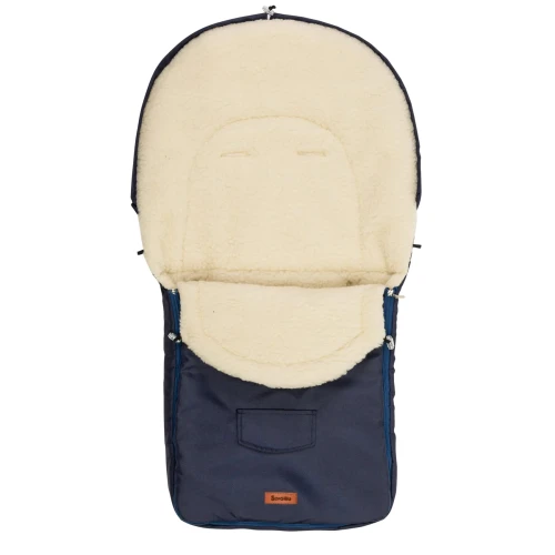 Husa de iarna pentru carucior Caretero Classic Wool Navy Blue, 95x40 cm cumpăra în Chișinau