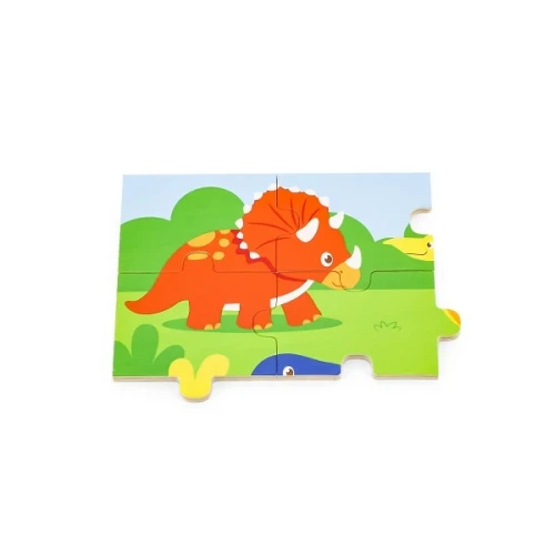 Деревянные пазлы Viga Dinosaurs, 16 элементов купить в Кишиневе