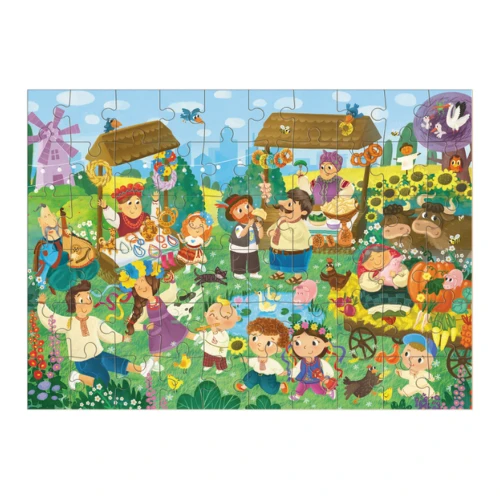 Puzzle Dodo Târgul, seria ucraineană, 60 elemente cumpăra în Chișinau