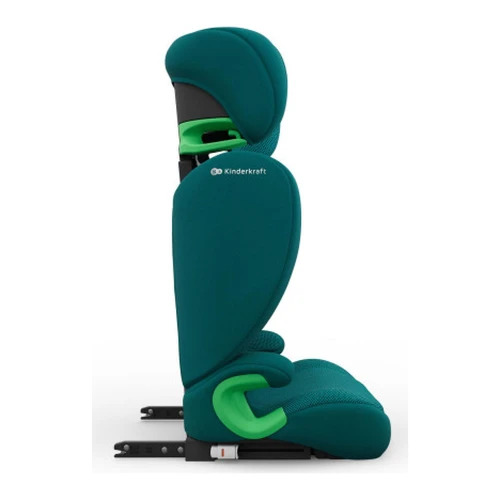 Автокресло 100-150 см (i-Size) Isofix KinderKraft Junior Fix 2 Plus зелёное купить в Кишиневе