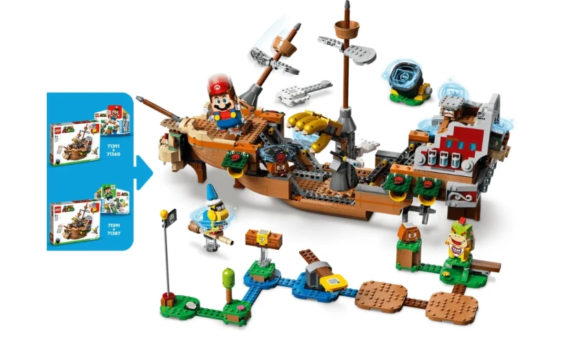 Конструкторы Lego Super Mario Bowser's Airship Expansion Set, 1152 элементов купить в Кишиневе