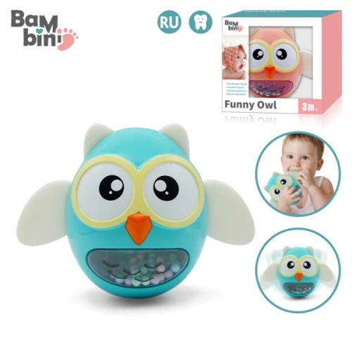 Погремушка для прорезывания зубов Essa Toys Сова Bambini купить в Кишиневе