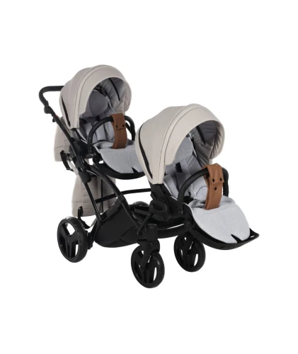 Cărucior pentru gemeni 2 în 1 Junama Space Duo Slim Ecco Beige cumpăra în Chișinau