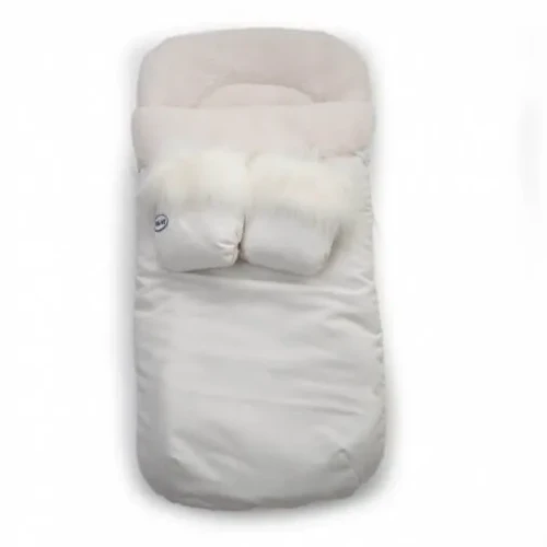 Husa de iarna pentru carucior Twins Silver White cu manusi 80x40 cm cumpăra în Chișinau