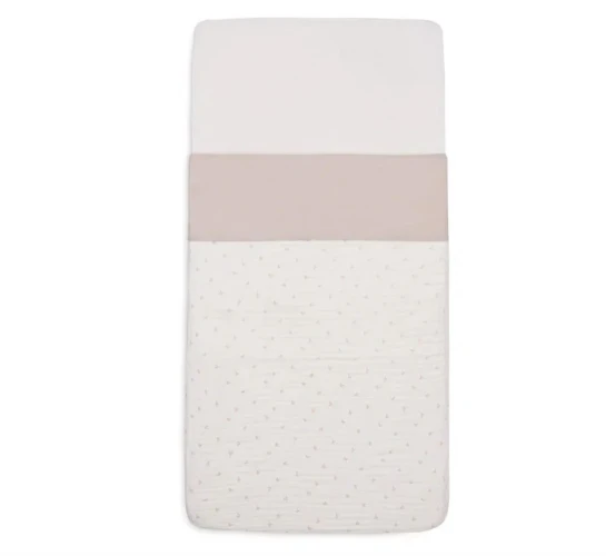Простыня для детской кроватки Jollein Slub Nougat, 120x150 см купить в Кишиневе
