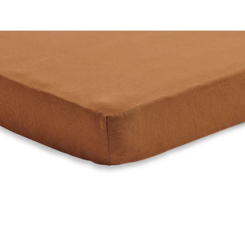Простыня на резинке Jollein Jersey Caramel & Biscuit, 120x60 см, 2 шт. купить в Кишиневе