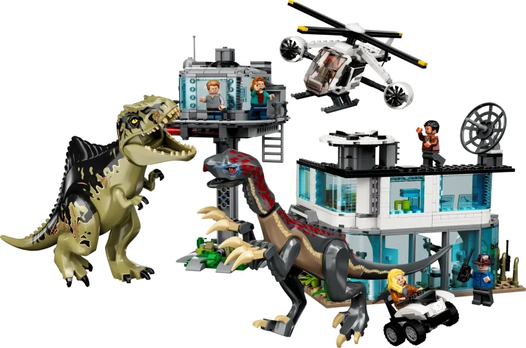Set construcție Lego Jurassic World Giganotosaurus & Therizinosaurus Attack, 810 elemente  cumpăra în Chișinau