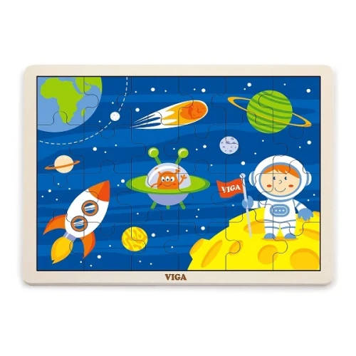 Деревянные пазлы Viga Space Travel, 24 элементов купить в Кишиневе