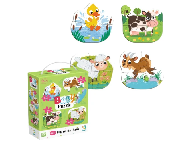 Пазл Dodo 4 в 1 День на ферме, 13 элементов купить в Кишиневе