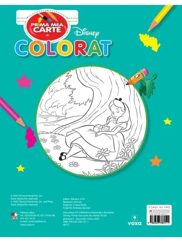 Carte de colorat Disney Vis de primăvară. Prima mea carte de colorat cumpăra în Chișinau