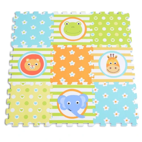 Covoraş pentru copii Moni Puzzle Animals Multicolor, 31x31x1 cm, 9 buc. cumpăra în Chișinau