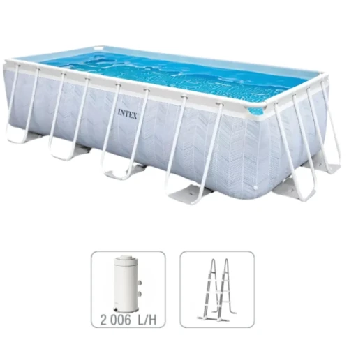 Бассейн для детей Intex Chevron Prism Frame Rectangular + фильтрующий насос 2006 л/ч, 6836 литров купить в Кишиневе