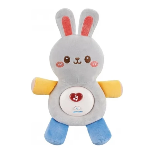 Успокаивающая музыкальная игрушка со светом Chipolino Зайчик, серая купить в Кишиневе