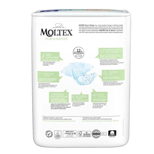 Подгузники эко гипоаллергенные Moltex Nature XL 6 (13-18 кг), 21 шт. купить в Кишиневе