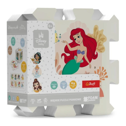 Covoraș-puzzle din spumă Trefl Disney Princess, 8 piese cumpăra în Chișinau