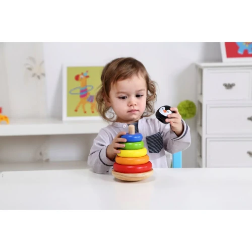 Пирамидка Tooky Toy Пингвин купить в Кишиневе