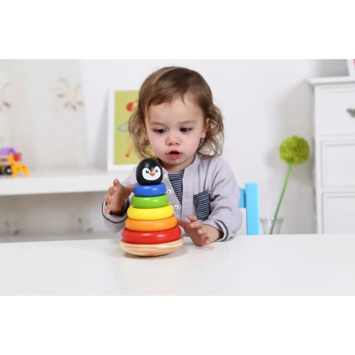 Пирамидка Tooky Toy Пингвин купить в Кишиневе