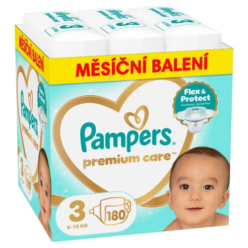Подгузники Pampers Premium Care 3 (6-10 кг), 180 шт. купить в Кишиневе