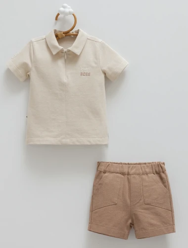 Set din 2 piese Caramell Polo Brown & Beige (12-18L) cumpăra în Chișinau