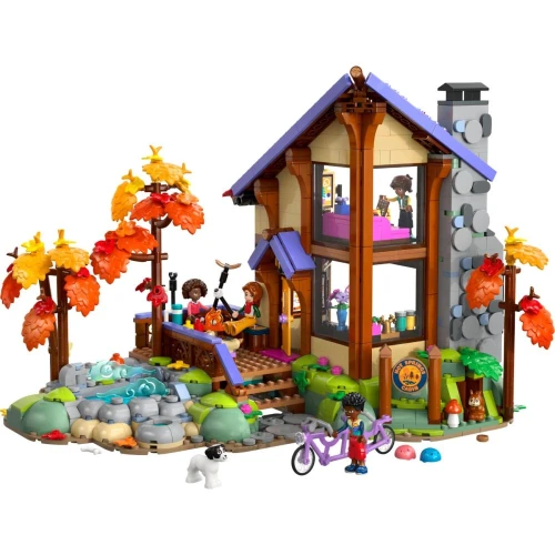 Set construcție Lego Friends Cozy Fall Forest Cabin, 1229 elemente cumpăra în Chișinau