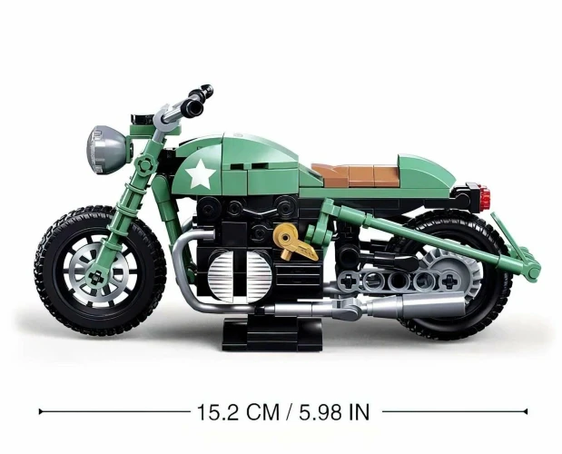 Set de construcție Sluban Motocicleta R75MS, scara 1:12, 215 elemente cumpăra în Chișinau