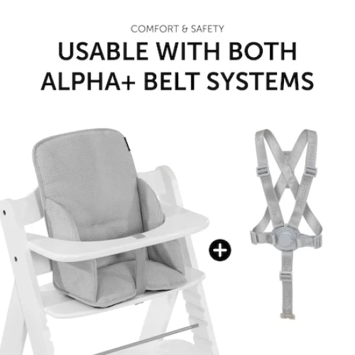 Husă pentru scaun de masă Hauck Alpha Cosy Select Waffle Pique Grey cumpăra în Chișinau