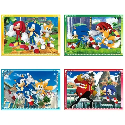 Puzzle Clementoni 4 in 1 Sonic The Hedgehog, 72 elemente cumpăra în Chișinau