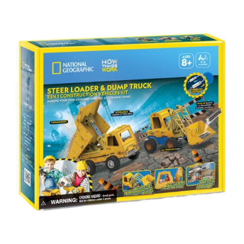 3D-пазл Cubic Fun STEM Series Мини-погрузчик и самосвал - изучаем инженерию купить в Кишиневе
