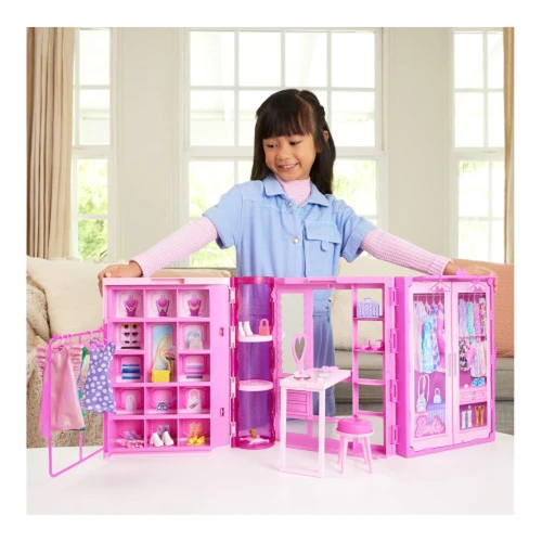 Set de joacă Barbie HXD58 Dream Closet, dulapul de vis cu păpușă și peste 25 de accesorii cumpăra în Chișinau