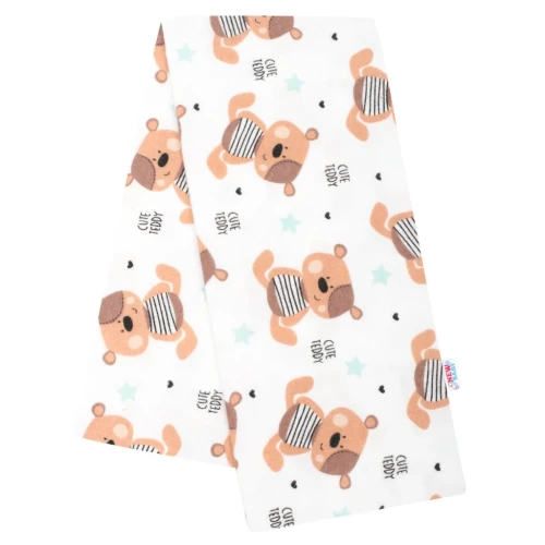 Пелёнка из хлопковой фланели New Baby Cute Teddy (70x80 см), 1 шт купить в Кишиневе