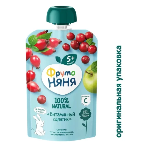 Piure ФрутоНяня din mere-măcieș-merișoare (5 luni+), 90 g cumpăra în Chișinau