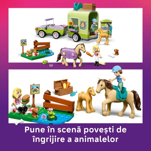 Конструкторы Lego Friends Horse & Baby Foal Trailer, 279 элементов купить в Кишиневе