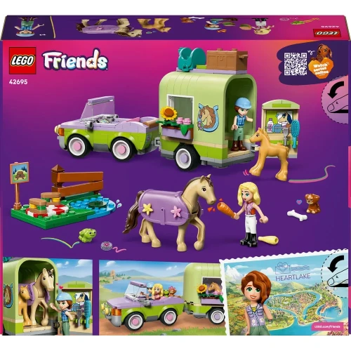 Конструкторы Lego Friends Horse & Baby Foal Trailer, 279 элементов купить в Кишиневе