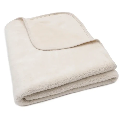 Păturică Jollein Basic Jersey/Sherpa Oatmeal, 100x150 cm cumpăra în Chișinau