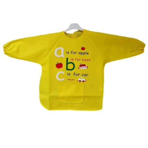 Фартук с рукавами для занятий BabyJem ABC, Жёлтый купить в Кишиневе