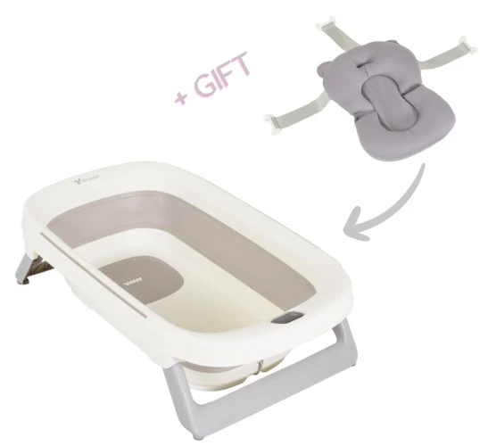 Cădiță pliabilă cu termometru Moni Morea 81 cm Grey + Cadou pernuța cumpăra în Chișinau