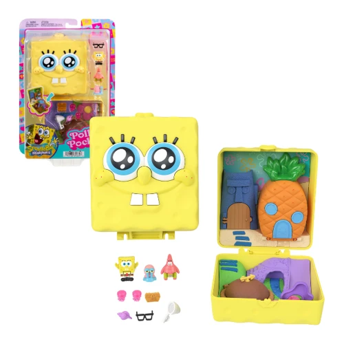 Set de joacă Polly Pocket Mattel "SpongeBob" Bikini Bottom Compact cumpăra în Chișinau