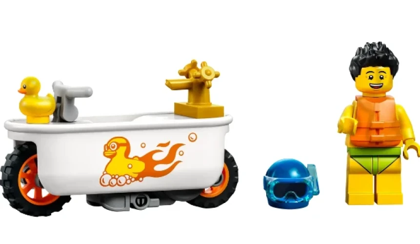 Конструкторы Lego City Bathtub Stunt Bike, 14 элементов купить в Кишиневе