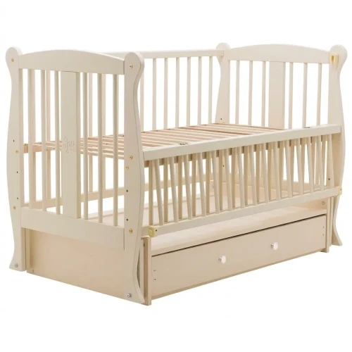 Детская кроватка Miracolo Grazia Lux Ivory на маятнике с ящиком купить в Кишиневе