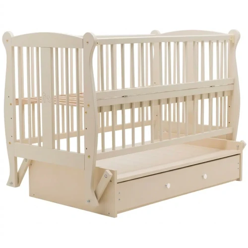 Детская кроватка Miracolo Grazia Lux Ivory на маятнике с ящиком купить в Кишиневе