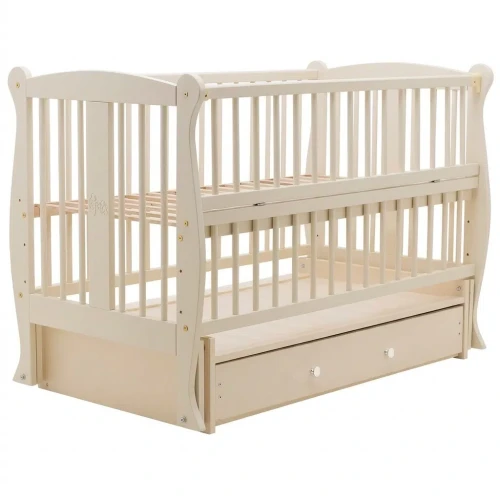 Детская кроватка Miracolo Grazia Lux Ivory на маятнике с ящиком купить в Кишиневе