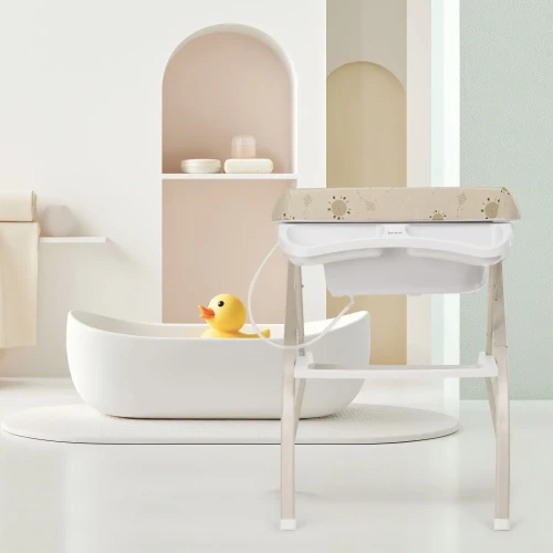 Пеленальный столик с ванночкой Brevi Lindo Grey, 98x78x53 см купить в Кишиневе