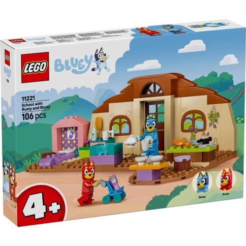 Set construcție Lego Bluey School with Rusty and Bluey, 106 elemente cumpăra în Chișinau