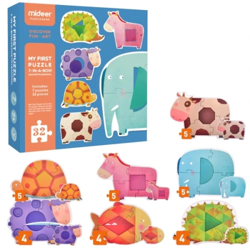 Puzzle Mideer Geometry&Animal, 32 elemente cumpăra în Chișinau
