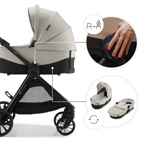 Cărucior 2 în 1 Kinderkraft Vesto 2 Beige cumpăra în Chișinau