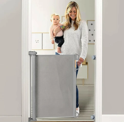 Ворота безопасности Momcozy Retractable Grey, 140 см купить в Кишиневе