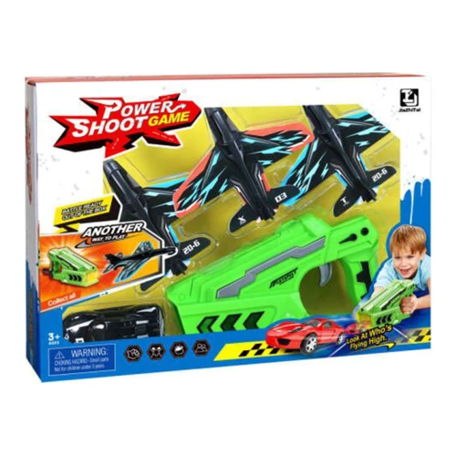 Set Lansator de avioane și mașini Essa Toys Power Shoot (3 avioane, mașină, lansator) cumpăra în Chișinau