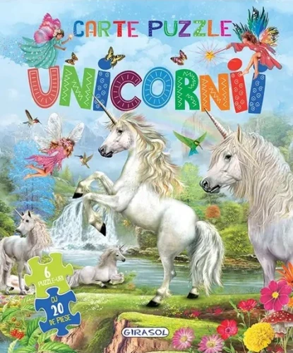 Carte Unicornii. Carte cu 6 puzzle-uri cumpăra în Chișinau